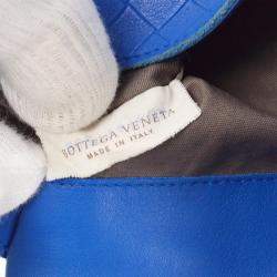 Bottega Veneta Blue Intrecciato Crossbody Bag
