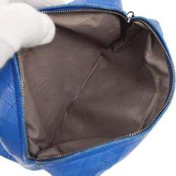Bottega Veneta Blue Intrecciato Crossbody Bag