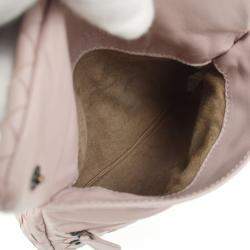 Pre Owned Bottega Veneta Pink Intrecciato Crossbody Bag