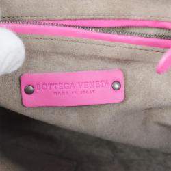 Bottega Veneta Pink Intrecciato Crossbody Bag