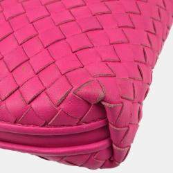 Bottega Veneta Pink Intrecciato Crossbody Bag