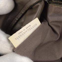 Bottega Veneta Gray Intrecciato Messenger Bag