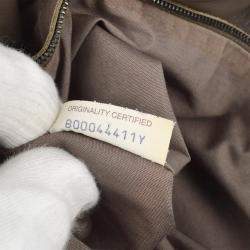 Bottega Veneta Gray Intrecciato Messenger Bag