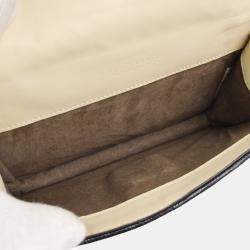 Bottega Veneta White Black Intrecciato Chain Shoulder Bag