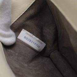 Bottega Veneta White Black Intrecciato Chain Shoulder Bag