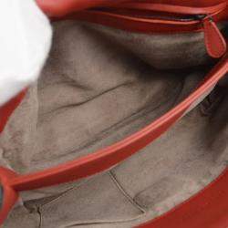 Bottega Veneta Red Black intrecciato Chain Shoulder Bag