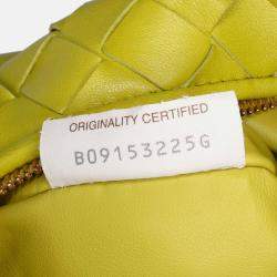 Bottega Veneta Green Mini Nappa Intrecciato Jodie