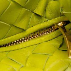Bottega Veneta Green Mini Nappa Intrecciato Jodie