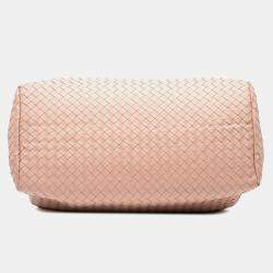 مملوكة مسبقًا Bottega Veneta Pink Medium Nappa Intrecciato Roma Satchel