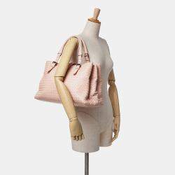 مملوكة مسبقًا Bottega Veneta Pink Medium Nappa Intrecciato Roma Satchel