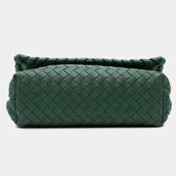 Bottega Veneta Green Baby Nappa Intrecciato Olimpia Crossbody
