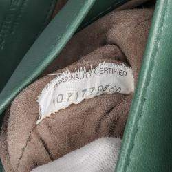 Bottega Veneta Green Baby Nappa Intrecciato Olimpia Crossbody