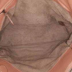 Bottega Veneta Pink Large Nappa Intrecciato Classic Chain Strap Tote