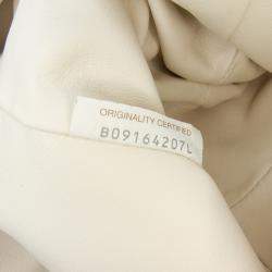 Bottega Veneta White Lambskin The Pouch