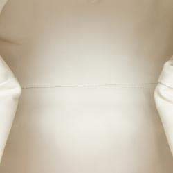 Bottega Veneta White Lambskin The Pouch