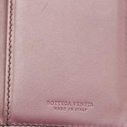 Bottega Veneta Mauve Leather Flap Continental Wallet