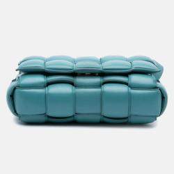 Bottega Veneta Blue Nappa Intrecciato Padded Cassette Crossbody