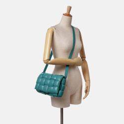 Bottega Veneta Blue Nappa Intrecciato Padded Cassette Crossbody