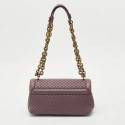 Bottega Veneta Lilac Quilted Leather Olimpia Knot Shoulder Bag