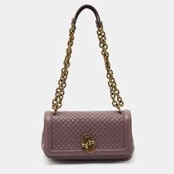 Bottega Veneta Lilac Quilted Leather Olimpia Knot Shoulder Bag