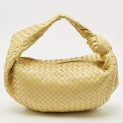 Bottega Veneta Yellow Intrecciato Leather Medium Jodie Hobo