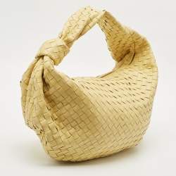 Bottega Veneta Yellow Intrecciato Leather Medium Jodie Hobo