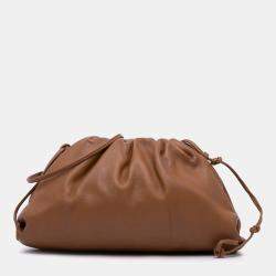 Bottega Veneta Brown Lambskin The Mini Pouch