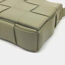 Bottega Veneta Green Leather Cassette Bag