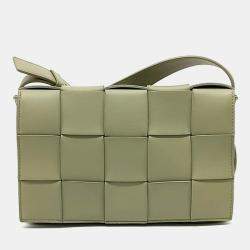 Bottega Veneta Green Leather Cassette Bag
