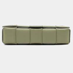 Bottega Veneta Green Leather Cassette Bag