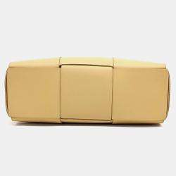 Bottega Veneta Beige Leather Arco Tote Bag Medium