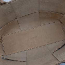 Bottega Veneta Beige Leather Arco Tote Bag Medium