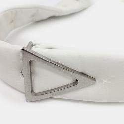 Bottega Veneta White Leather Belt Bag