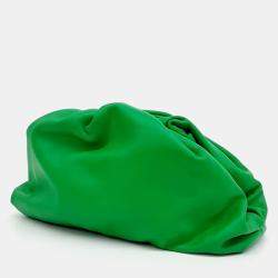 Bottega Veneta Green Leather Butter Calf Pouch