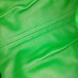 Bottega Veneta Green Leather Butter Calf Pouch
