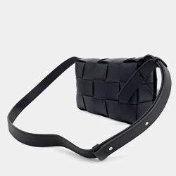 Bottega Veneta Black Leather Cassette Bag