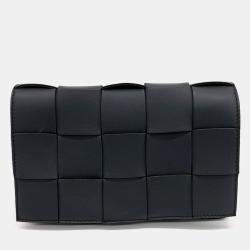 Bottega Veneta Black Leather Cassette Bag