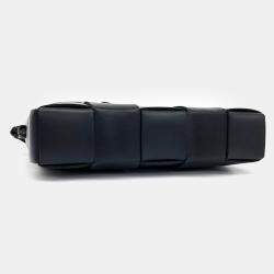 Bottega Veneta Black Leather Cassette Shoulder Bag