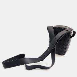 Bottega Veneta Black Leather Mini Cassette Crossbody Bag