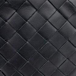 Bottega Veneta Black Leather Mini Cassette Crossbody Bag