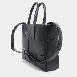 Bottega Veneta Black Leather Arco Tote and Shoulder Bag