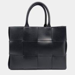 Bottega Veneta Black Leather Arco Tote and Shoulder Bag