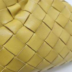 Bottega Veneta Yellow Leather Mesh Butter Calf Crossbody Bag