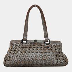 Bottega Veneta Intrecciato Metallic Shoulder Bag