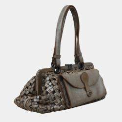 Bottega Veneta Intrecciato Metallic Shoulder Bag
