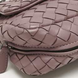 Bottega Veneta Old Rose Intreccaito Leather Olimpia Chain Shoulder Bag