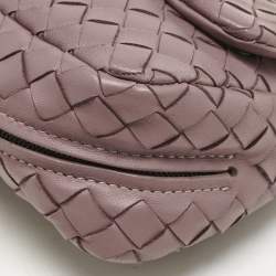Bottega Veneta Old Rose Intreccaito Leather Olimpia Chain Shoulder Bag