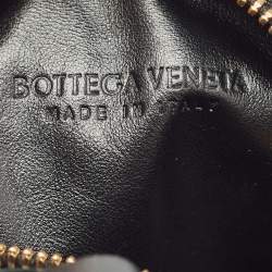 Bottega Veneta Black Intrecciato Leather Mini Jodie Chain Hobo