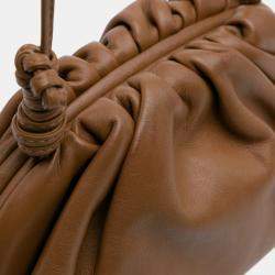 Bottega Veneta Brown Lambskin The Mini Pouch