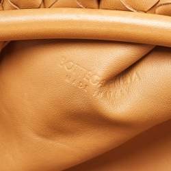 Bottega Veneta Tan Intrecciato Leather Large Pouch Clutch